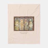 Couverture Polaire Alphonse Mucha - Les heures de la journée (Devant)