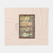 Couverture Polaire Alphonse Mucha - Les heures de la journée (Devant (Horizontal))