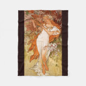 Couverture Polaire Alphonse Mucha, Quatre Saisons, Printemps (Devant)