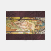 Couverture Polaire Alphonse Mucha, Réveil matinal (Devant (Horizontal))