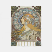 Couverture Polaire Alphonse Mucha Zodiac Restored (Devant)
