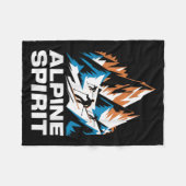 Couverture Polaire Alpine Spirit Ski passionné (Devant (Horizontal))