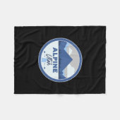 Couverture Polaire Alpine Utah Ut Mountains Dge Hiking Souvenir  (Devant (Horizontal))