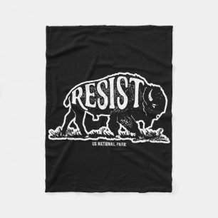 Couverture Polaire Alt Us National Park Résiste Service T Shirt Bison