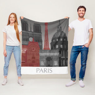 Couverture Polaire Altitudes de Paris par nuit - rouge