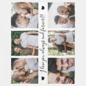 Couverture Polaire Always & Forever Modern 6 Photo Collage (Devant)