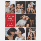 Couverture Polaire Always & Forever Modern 6 Photo Collage (Devant)