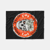 Couverture Polaire Always Tired Never Broke Funny Skull (on Back) (Devant (Horizontal))