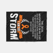 Couverture Polaire Am The Storm Leukemia Sensibilisation (Devant (Horizontal))