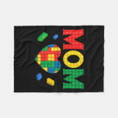 Couverture Polaire Amant de maman maître constructeur briques blocs d (Devant (Horizontal))