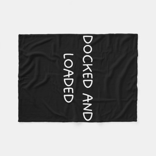 Couverture Polaire Amarré Et Chargé Funny Boat Capitaine Conception D (Devant (Horizontal))