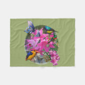 Couverture Polaire Amaryllis-flower Garden Réunion (Devant (Horizontal))