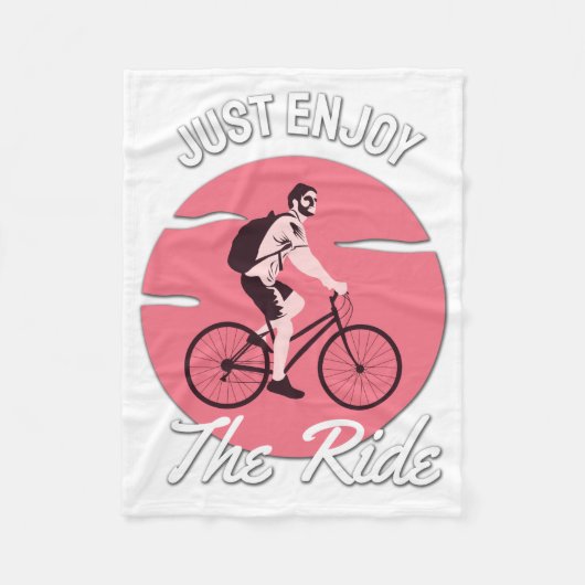 Couverture Polaire Amateur de vélo - Profitez simplement du trajet (Devant)