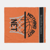 Couverture Polaire Amateurs de basket-ball cool (Devant (Horizontal))