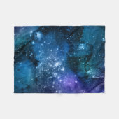Couverture Polaire Amateurs de galaxie Starry Space Blue Sky White Sp (Devant (Horizontal))