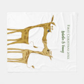 Couverture Polaire Amateurs de girafe adorables (Devant (Horizontal))