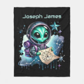 Couverture Polaire Amateurs d'espace cool ajouter nom alien (Devant)