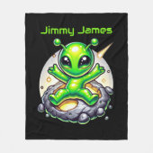 Couverture Polaire Amateurs d'espace cool ajouter nom alien (Devant)
