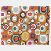 Couverture Polaire ambre de tache de boho de Vénétie (Devant (Horizontal))