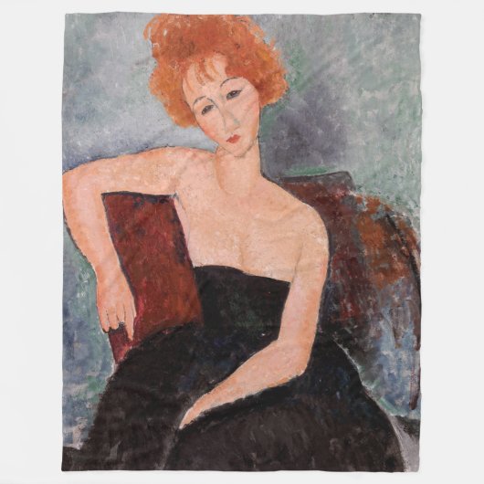 Couverture Polaire Amedeo Modigliani - Robe de soirée pour filles rou (Devant)