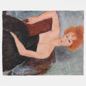 Couverture Polaire Amedeo Modigliani - Robe de soirée pour filles rou (Devant (Horizontal))