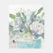 Couverture Polaire Aménagement de printemps - Bouquet d'aquarelle (Devant)