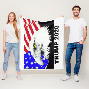 Couverture Polaire Américain Eagle Donald Trump de l'atout 2020