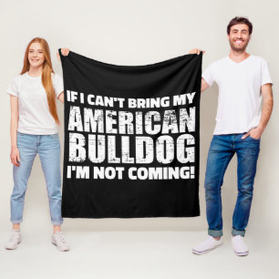 Couverture Polaire American Bulldog Anglais Bulldog Lover cadeau