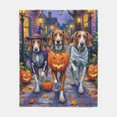Couverture Polaire American English Foxhound En Costumes Halloween (Devant)