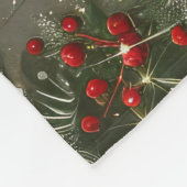 Couverture Polaire American Eskimo Chien Festif de Noël (Coin)