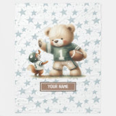 Couverture Polaire American Football Blanket for Baby Boy Birthday (Devant)
