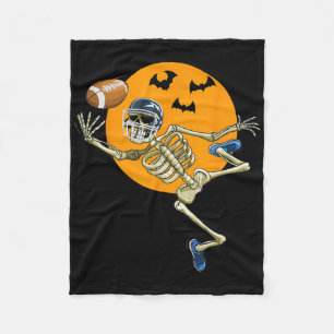 Couverture Polaire American Football Squelette Halloween Hommes garço