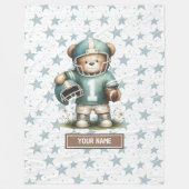 Couverture Polaire American Football Teddy Blanket pour petits garçon (Devant)
