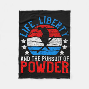 Couverture Polaire American Ski Shirt Funny Skier Et Amateur De Ski J