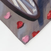 Couverture Polaire American Staffordshire Dog Valentine's Day (Coin)