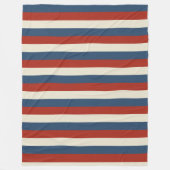 Couverture Polaire Americana Stripes - Blanche polaire confortable (Devant)