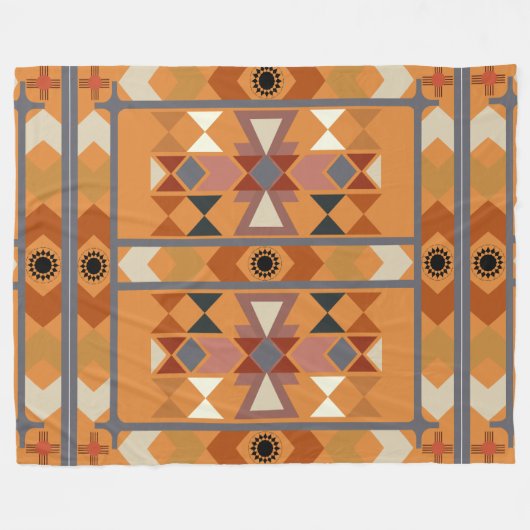 Couverture Polaire Amérindien (Devant (Horizontal))