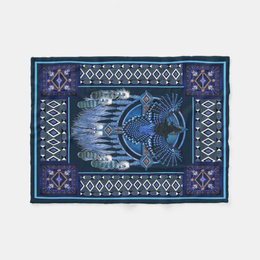 Couverture Polaire Amérindien Dreamcatcher (Devant (Horizontal))