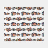Couverture Polaire Amérindiens Amérindiens Conception Motif (Devant (Horizontal))
