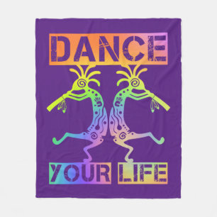 Couverture Polaire Amérindiens Kokopelli - Danse ta vie 4