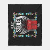 Couverture Polaire Amérindiens MMIW Plus de soeurs volées (Devant)