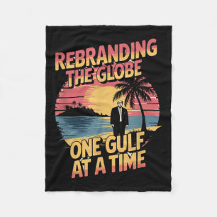Couverture Polaire Amérique du Golfe Humour Trump Patriotique 2025 Pr