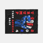 Couverture Polaire Amérique Retour Trump 2024 Maga Républicains Patri (Devant (Horizontal))