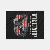 Couverture Polaire Amérique Retour US Drapeau Américain Trump 2024 Ho (Devant (Horizontal))