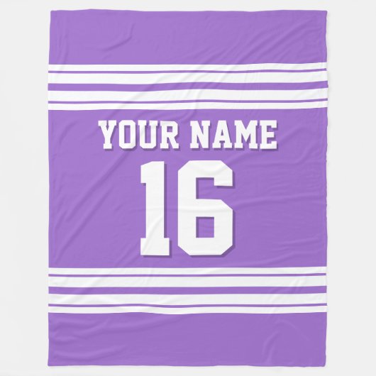 Couverture Polaire Amethyst Purple White Sports Jersey (Devant)
