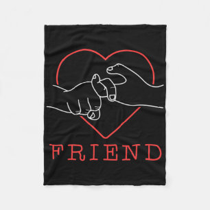 Couverture Polaire ami asl mignon langage fierté surdité prise de con