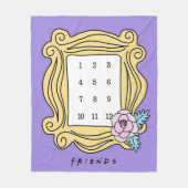 Couverture Polaire AMIS™ | Bébé mensuel de jalon (Devant)