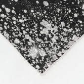 Couverture Polaire Amis BFF noir argent parties scintillant photo nom (Coin)