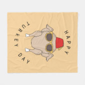 Couverture Polaire AMIS™ | Bonne fête de la Turquie (Devant (Horizontal))