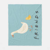 Couverture Polaire AMIS™ | Le poussin et le canard (Devant)